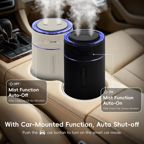 NowFlair 350ML Portable Small Humidifiers for Travel, Mini Air Ultrasonic Humidifier with Filter Element - Cool Mist