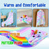 Cozy Unicorn Gifts for Girls Wearable Fleece Soft Throw Blanket Cute Hooded Bath Towel Wrap Plush Bathrobe Soft & Kids