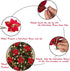 GL-Turelfies 12 Pcs Rose Gold Glitter Christmas Flowers (16cm/6.3’’) with 12 Pcs Clips for Xmas Tree Ornaments