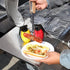 Caliber Gourmet Condiment Dispenser Set - Grenade Shape Squeeze Bottles for BBQ, Camping, Ketchup Mustard, Red & Yellow