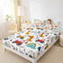 Set Set Set Feelyou Construction Sheet Kids Cartoon Dinosaur Sheets with Deep Pocket Fitted Sheet for Boys Teens