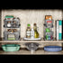 madesmart 2-Tier Multi-Purpose Slide-Out Storage Organizer with Handles and Dividers, BPA Free, Clear, Pack of 1