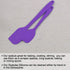 uxcell 2 Pcs Silicone Spatula Set, Heat Resistant Kitchen Rubber Turner for Cooking, Baking, Mixing, Purple