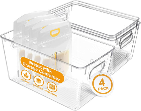 Priver - Breast Milk Freezer Storage Containers, 4 pack - Breastfeeding Essential