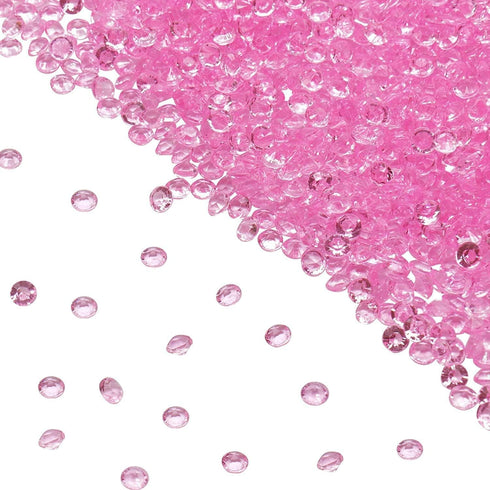 ZKC 4.5mm Pink Crystal Acrylic Diamond Vase Fillers, 10000PCS Beads for Wedding Centerpiece Table Scatter Decorations