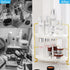 2-Tier Counter Countertop FSyueyun Corner Bathroom Organizer, Tool-Less Installation Vanity Shelf Small Plastics Makeup