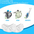 4 Pack Steam Cleaner Accessories for Most Handheld Steam Cleaner - Microfiber Cloths Cover Compatible with Bissell
