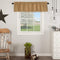 VHC Brands Simple Life Flax Khaki Country Farmhouse Kitchen Window Curtain Valance, 16x72