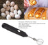 Electric Handheld Egg Beater, Round Head Electric Milk Frother Coffee Blender Milkshake Blender Foamer Battery Powered Whisk Balloon Mixer for Home Kitchen Restaurants (Black)