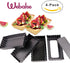 Webake 4 Pack Mini Tart Pans with Removable Bottom, Non-Stick Baking Pan for Oven and Insta Pot