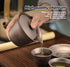200ML Set 3 35ml Set Ti3124D iBasingo Titanium Gaiwan Kung Fu Teacup with Lid and Saucer Lightweight Portable Chinese