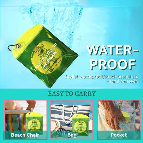 Beach Sand Remover Wipe Mitt for Family, Kids, Women - 2024 Summer Vacation Essentials for Hawaii, Mexico, Costa Rica,