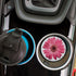 Pink Daisies 2.75 x 2.75 Absorbent Ceramic Car Coasters, Pack of 2