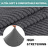 Turquoize Stretch Ottoman Cover Ottoman Slipcover Sofa Cover Footstool Protector Storage Ottoman Covers Furniture