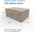 Durable Waterproof Ottoman Cover for English Garden Patio, Heavy Duty Protection