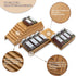 Angimio 8 Set- 11" 22" (11" 22") Bamboo Spice Rack Drawer Organizer - Pieces Wide Per Piece - Combine Pieces Into Wide