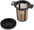 RSVP International Endurance Finium Collection, Loose Leaf Brewing Basket, 3.75" Diameter, Black