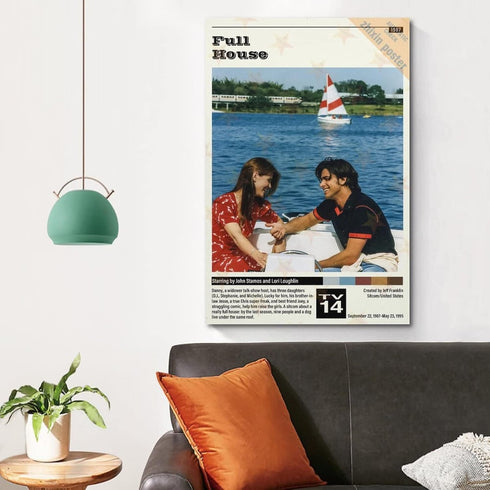 Full House TV Series Show Poster - Decorative Canvas Wall Art - Modern Family Bedroom Decor - 12x18 inch