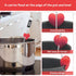 2Pcs Windspeed Red Candy Thermometer Pot Clip Holder for Digital Thermometer, Candle Soap Jam Cooking (No Thermometer)