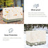 40 inch Bitubi Outdoor Dining Cart Cover for Royal Gourmet Double-Shelf Movable Dining Cart Table, Heavy Duty