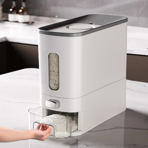 IEEK Rice Dispenser 12 Lbs,Large Cereal Dry Food Storage Containers Rice Storage