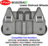 4-Pack W10195417 Dishwasher Wheels Replacement for Kitchen-Aid, Kenmore, Whirlpool, and JennAir