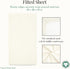 1 Evolur Piece Cream Full Crib Solid Fitted Sheet, Fitted Crib Sheet for Standard Crib and Toddler Mattress, Soft