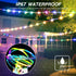 LED Rope Lights Outdoor String Light, 40Ft Battery Powered with Remote Control, 8 Modes Color Changing Waterproof