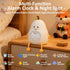 Pear Alarm Clock with Night Light for Kids with Sleep Training Light and White Noise, Rechargeable Silicone Lamp OK