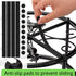 2 Pack Cedilis Chicken Feeder Stand, Heavy Duty Iron Stand for Chicken Coop Poultry Feeder and Waterer Buckets Indoor