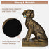 Decorative Bookends for Shelves, Dog Book Ends for Heavy Books, Labrador Retriever Statues Bookends for Heavy Books