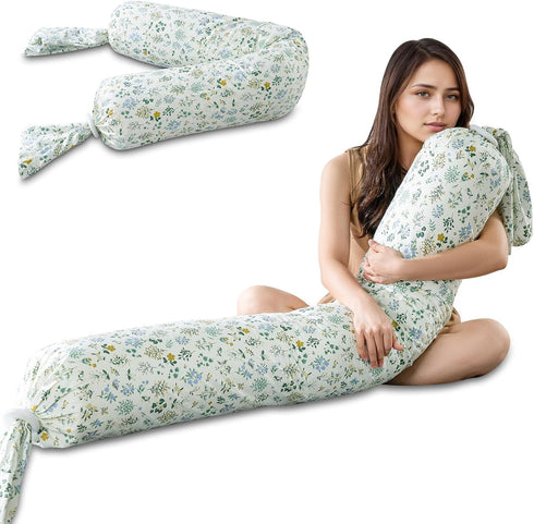 Full Body Pillow for Adults & Pregnancy - 55" Extra Long Round