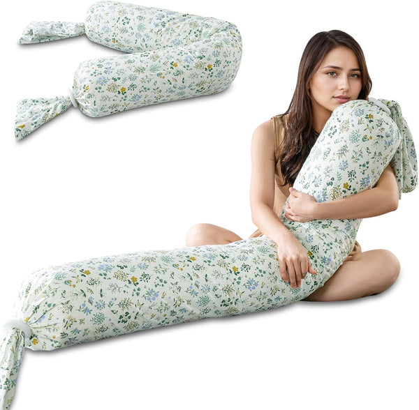 Full Body Pillow for Adults & Pregnancy - 55" Extra Long Round