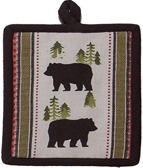 Kay Dee Designs R3312 Woven Potholder - Simple Living Bear Printed