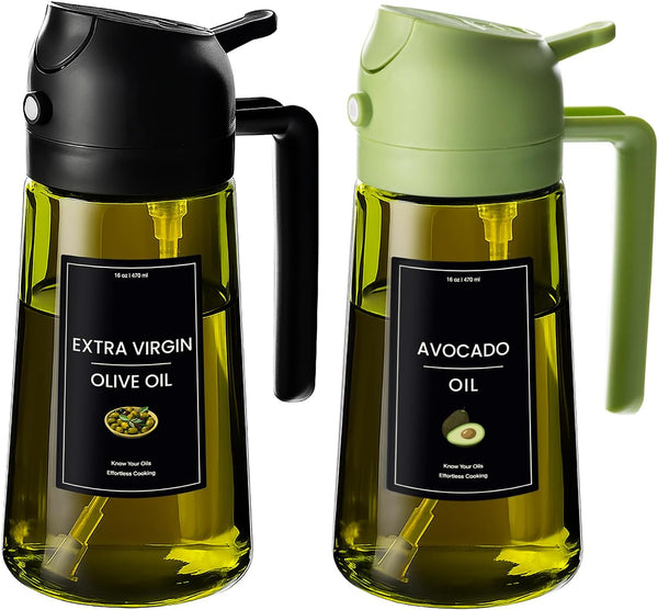 CXINYI - 16oz/470ml Olive Oil Dispenser for Kitchen with Stickers - 2