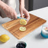 Handmade Acacia Wood Cutting Board, Kitchen Fruit Rectangle Wooden Charcuterie Board, Small Carving Board