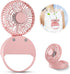 Portable Neck Fan, 3 IN 1 Handheld Mini Fan, USB Rechargeable Eyelash Fan with Lanyard, 180° Foldable for Travel/Summer