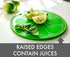 Dexas Citrus Slice Cutting Board/Serving Board, 9 inches, Lime
