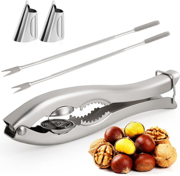 Upgraded 2 In 1 Chestnut Cutter Tool and Nut Cracker for All