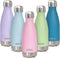 MIRA 12 oz Insulated Water Bottle, Slim Stainless Steel Cola Shape Thermos, Rose Pink