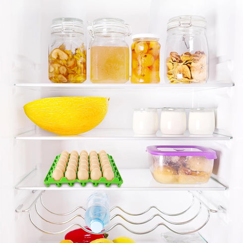 16 30 4 PCS Plastic Egg Tray Cell Egg Flats Crates Stackable Egg Cartons Reusable Carton, Hold Multiple Eggs, Great