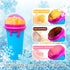Slushie Maker Cup, Large Capacity Quick Frozen Smoothies Cup, Double Layer Squeeze Cup for Homemade Milk Shake