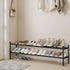 12 Closet, 2 STORAGE MANIAC Long Expandable Shoe Rack, Pairs Metal Wide Stackable Shoe Rack, Adjustable Shoes Shelf