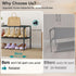 2 Closet, 18-21 48.5"x12.1"x17.8" HITHIM Tier Long Shoe Rack for Screw Fastened Plastic Connector Shoe Storage
