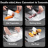 Megecy Set 2,100% 2p-M) Titanium Cutting Board of Pure Titanium Cutting Boards for Kitchen Double Sided,Hygiene Durable