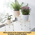 Furshus Stand,5 Pack Plant Heavy Duty Flower Pot Stands,Metal Decoration Racks,Round Plant Shelf for Planter Outdoor