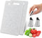 2 Pcs Small Kitchen Cutting Board Set, Mini Plastic Boards with Finger Guards, Dishwasher Safe for Food Prep