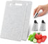 2 Pcs Small Kitchen Cutting Board Set, Mini Plastic Boards with Finger Guards, Dishwasher Safe for Food Prep