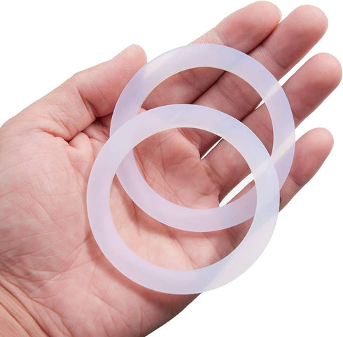 8 PCS Replacement Silicone Gasket Seal Ring - Food Grade for Aluminium Stovetop Coffee Maker Pots