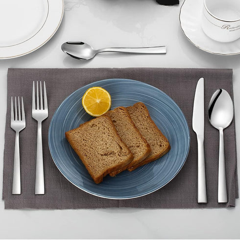 CXJY 30-Piece Silverware Set for 6, Stainless Steel Flatware Cutlery Set, Includes Knives, Forks, Spoons, Dishwasher